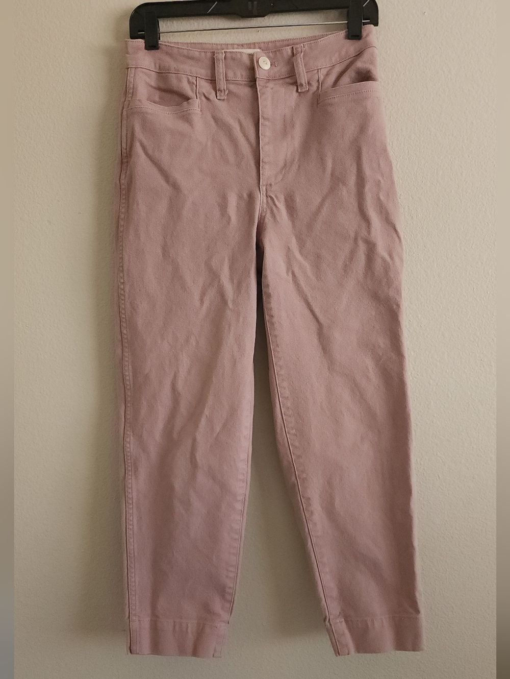 Madewell Slim Emmett Tapered Pants in Vintage Petal Mauve Pink Size 26